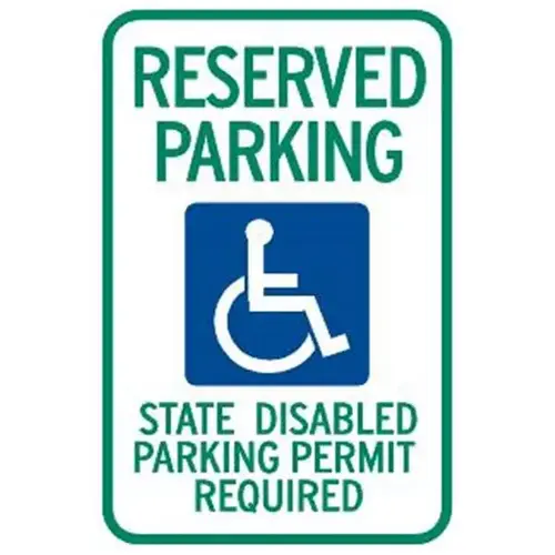 Washington Reserved Parking/State Disabled... Parking Sign, 12 X 18" Washington Reserved Parking/State Disabled... Parking Sign, 12 X 18"