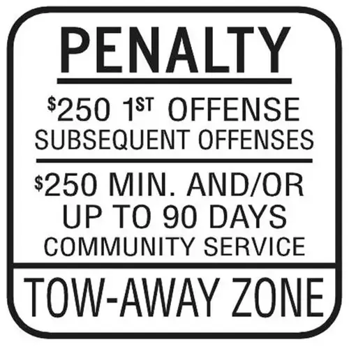 New Jersey Penalty/250 Dollar 1st Offense Disabled Parking Sign, 10" X 12" New Jersey Penalty/250 Dollar 1st Offense Disabled Parking Sign, 10" X 12"