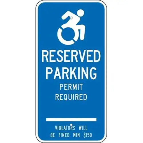 Connecticut Permit Required Disabled Parking Sign, Reflective, 12 X 24" Connecticut Permit Required Disabled Parking Sign, Reflective, 12 X 24"