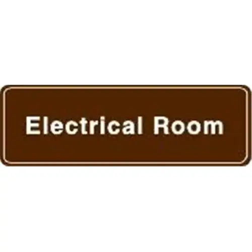 Electrical Room Interior Sign, 9 X 3 Electrical Room Interior Sign, 9 X 3