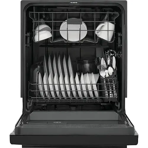 ENERGY STAR Built-In Dishwasher, 54 Dba, Black, Top Control, 4 Wash Cycles, 24" ENERGY STAR Built-In Dishwasher, 54 Dba, Black, Top Control, 4 Wash Cycles, 24"