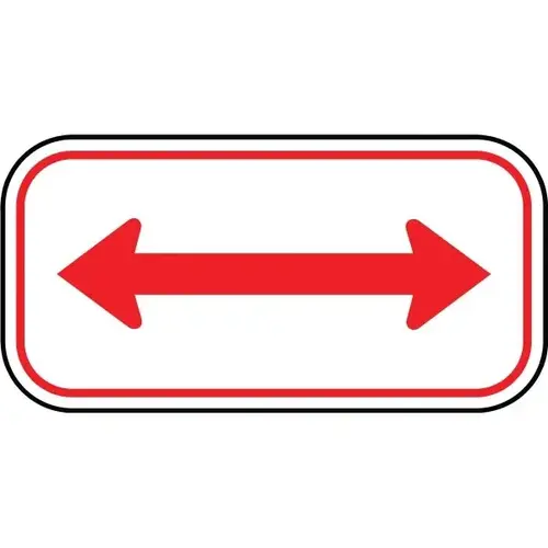 "Double Arrow" Sign, 12" X 6" Standard Aluminum "Double Arrow" Sign, 12" X 6" Standard Aluminum