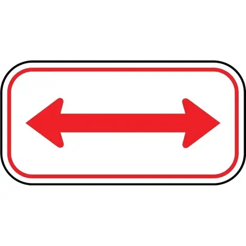 "Double Arrow" Sign, 12" X 6" Heavy Duty Aluminum "Double Arrow" Sign, 12" X 6" Heavy Duty Aluminum