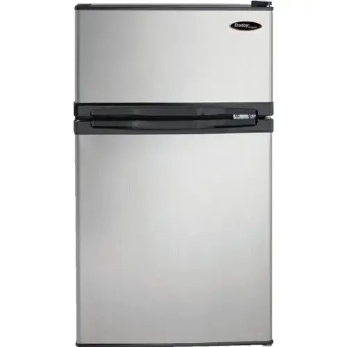 3.1 Cu. Ft. Top-Freezer Refrigerator, Energy Star, Stainless Steel 3.1 Cu. Ft. Top-Freezer Refrigerator, Energy Star, Stainless Steel