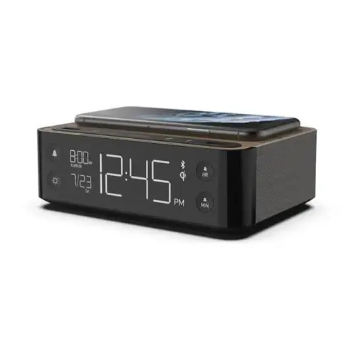 Station A Alarm Clock In Walnut Sand Station A Alarm Clock In Walnut Sand