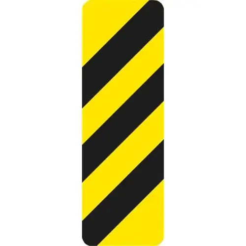 Right To Left Striped Panel Sign, High Intensity, 12 X 18" Right To Left Striped Panel Sign, High Intensity, 12 X 18"