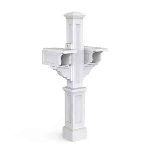 Rockport Double Mail Post - White Rockport Double Mail Post - White