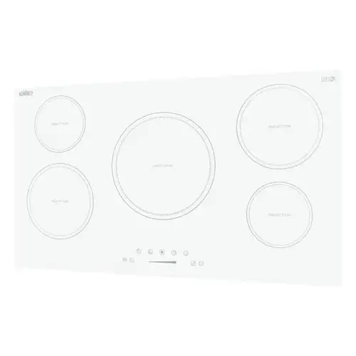 9300w 208-240v 36" 5-Zone Built-In Induction Cooktop In White 9300w 208-240v 36" 5-Zone Built-In Induction Cooktop In White