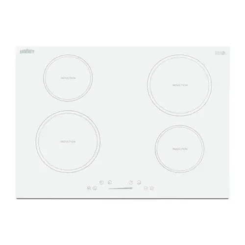 30" 4-Zone Built-In Induction Cooktop In White Glass 30" 4-Zone Built-In Induction Cooktop In White Glass