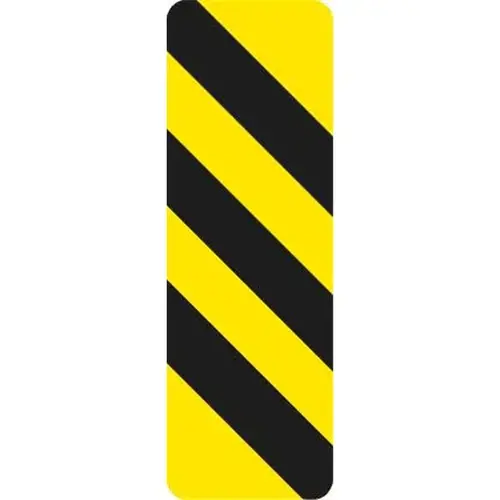 Left To Right Striped Panel Sign, High Intensity, 12 X 18" Left To Right Striped Panel Sign, High Intensity, 12 X 18"