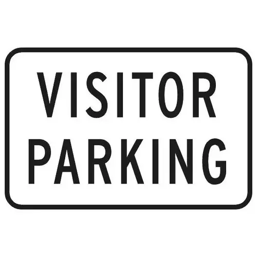 Visitor Parking Sign, Reflective, 18 X 12 Visitor Parking Sign, Reflective, 18 X 12