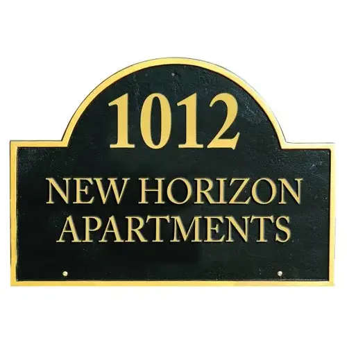 Custom Arch Plaque, Special Lawn Mount W/Stakes, Non-Reflective,16-1/2 X 12-1/4" Custom Arch Plaque, Special Lawn Mount W/Stakes, Non-Reflective,16-1/2 X 12-1/4"