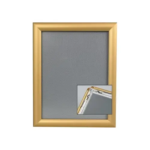 Snap Frame, Wall Mount Gold, 8-1/2 X 11" Snap Frame, Wall Mount Gold, 8-1/2 X 11"