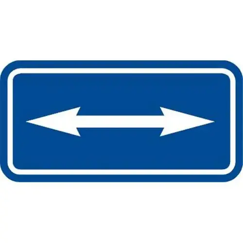Disabled Parking Dual Direction Arrows/Blue Sign, Reflective, 12 X 6" Disabled Parking Dual Direction Arrows/Blue Sign, Reflective, 12 X 6"