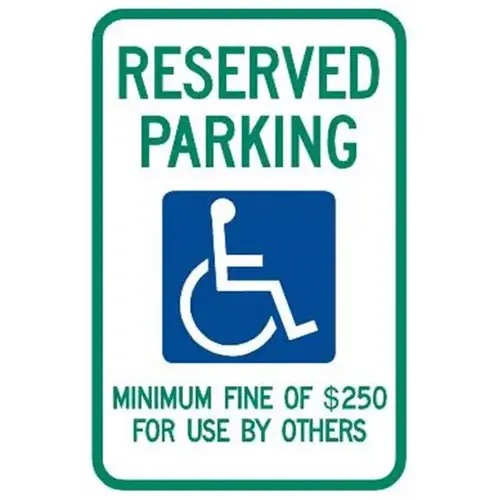 Nevada Reserved Parking Sign, 100 Dollar Fine, Reflective, 12 X 18" Nevada Reserved Parking Sign, 100 Dollar Fine, Reflective, 12 X 18"