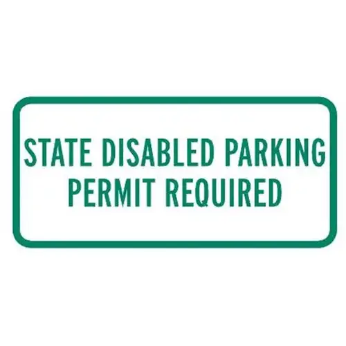Washington State Disabled Parking... Sign Reflective, 12 X 6" Washington State Disabled Parking... Sign Reflective, 12 X 6"