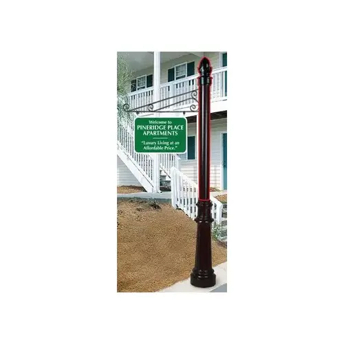 Ornamental Post With Acorn Finial, 10 ft Ornamental Post With Acorn Finial, 10 ft