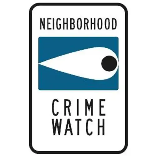 Neighborhood Crime Watch Sign, Reflective, 12 X 18 Neighborhood Crime Watch Sign, Reflective, 12 X 18