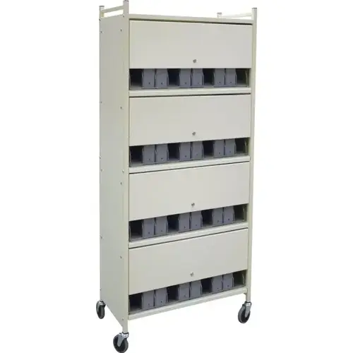 Omnicart Chart Rack In Light Grey Holds 40 Binders Locking Panel 4 X 10" Omnicart Chart Rack In Light Grey Holds 40 Binders Locking Panel 4 X 10"