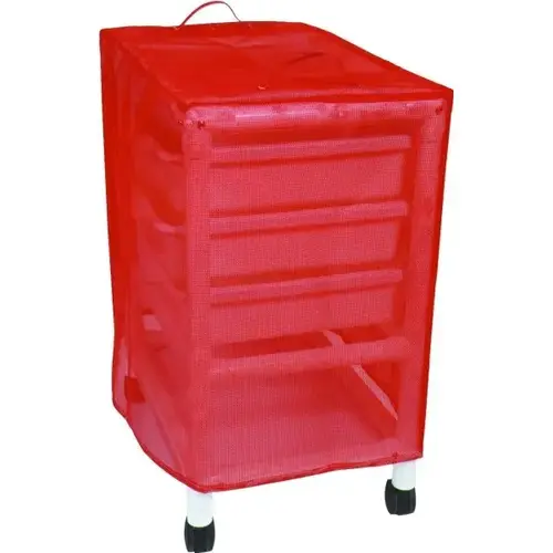 Crash Cart Cover Mesh Red Crash Cart Cover Mesh Red