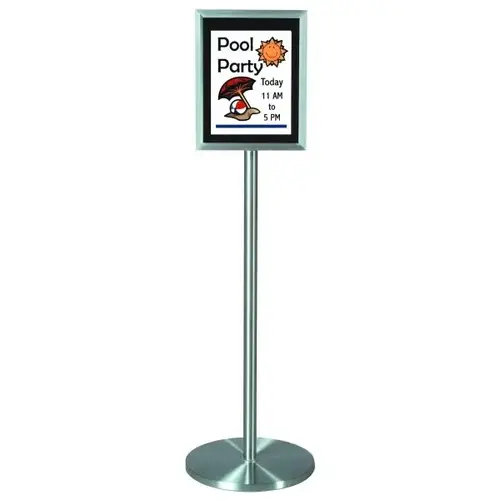 Paper Sign Board And Stand, Aluminum, 12 X 15" Paper Sign Board And Stand, Aluminum, 12 X 15"