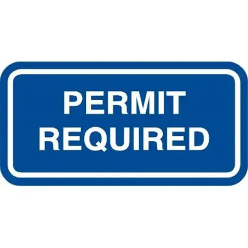 Permit Required Disabled Parking Sign, Reflective, 12 X 6 Permit Required Disabled Parking Sign, Reflective, 12 X 6