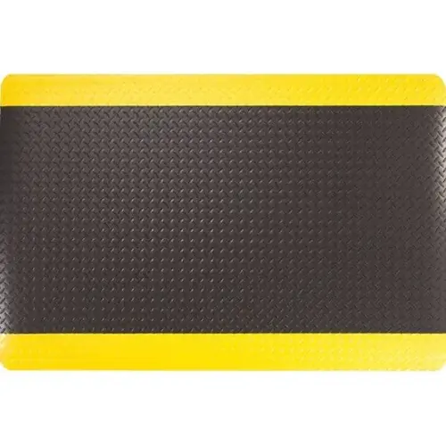 Diamond Foot 2 X 3 Ft. Anti-Fatigue Mat (Black/Yellow) Diamond Foot 2 X 3 Ft. Anti-Fatigue Mat (Black/Yellow)