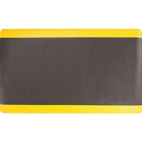 Supreme Sliptech 3 X 10 Ft. Anti-Fatigue Mat (Black/Yellow) Supreme Sliptech 3 X 10 Ft. Anti-Fatigue Mat (Black/Yellow)