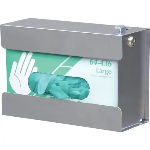 Stainless Steel Security Single Glove Box Holder Stainless Steel Security Single Glove Box Holder