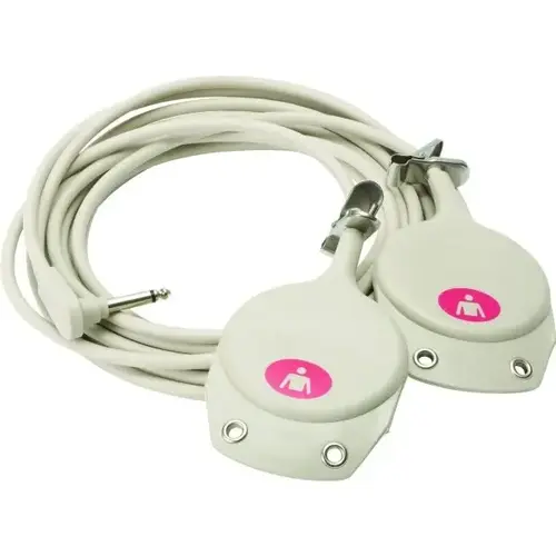 Dual Nurse Call Cord, Minimum Pressure Geri-Pad, 1/4 Dual Nurse Call Cord, Minimum Pressure Geri-Pad, 1/4