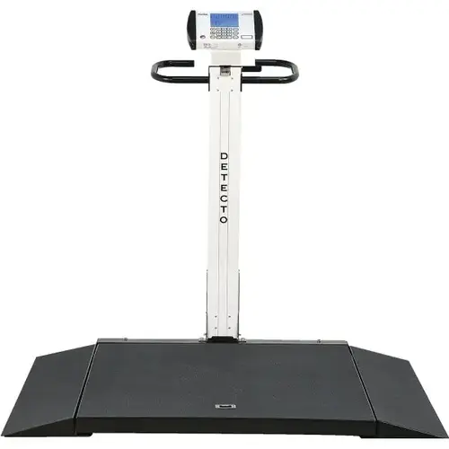 Folding Portable Wheelchair Scale, 800 Lb Capacity, Double Ramp Edge Folding Portable Wheelchair Scale, 800 Lb Capacity, Double Ramp Edge