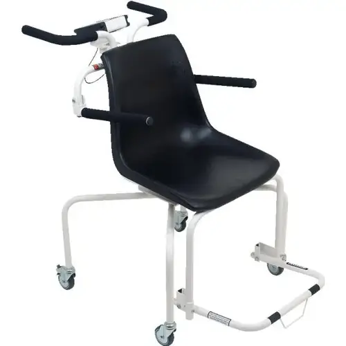 Zero-Turn Rolling Chair Scale, 440 Lb Capacity With Bmi Calculator Zero-Turn Rolling Chair Scale, 440 Lb Capacity With Bmi Calculator