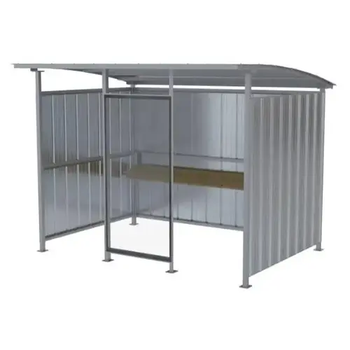 Galvanized Smokers Shelter Galvanized Smokers Shelter