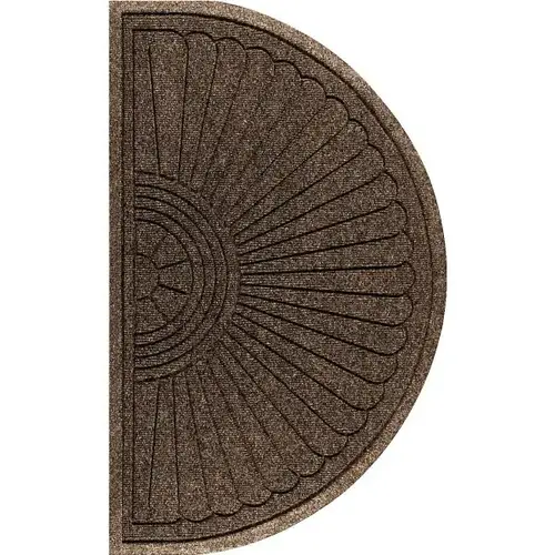 Waterhog Classic 3 X 6 ft Indoor/Outdoor Floor Mat Chestnut Brown Half Oval Waterhog Classic 3 X 6 ft Indoor/Outdoor Floor Mat Chestnut Brown Half Oval