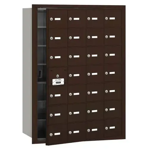 4b+ Horizontal Mailbox, 28 A Doors, 27 Usable, Bronze 4b+ Horizontal Mailbox, 28 A Doors, 27 Usable, Bronze