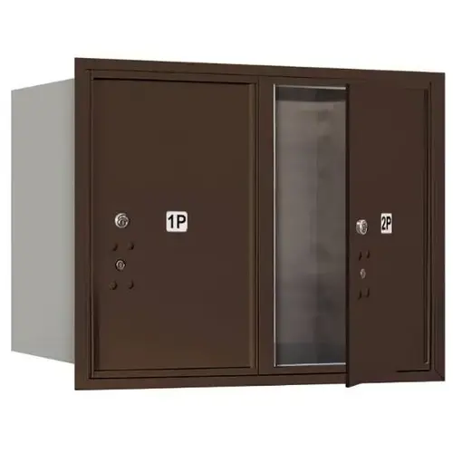Recessed Mount 4c Horizontal Mailbox, 6 Door Unit, Bronze Recessed Mount 4c Horizontal Mailbox, 6 Door Unit, Bronze