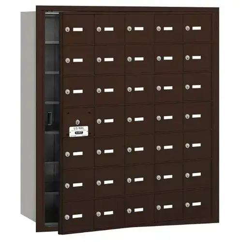 4b+ Horizontal Mailbox, 35 A Doors 34 Usable, Bronze 4b+ Horizontal Mailbox, 35 A Doors 34 Usable, Bronze