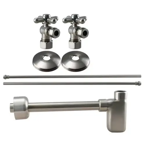 European Flat Trap Kit, Polished Brass Finish European Flat Trap Kit, Polished Brass Finish