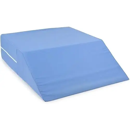 Mabis Memory Foam Knee Pillow With Washable Cover, 19.5 X 24 X 6, White/blue Mabis Memory Foam Knee Pillow With Washable Cover, 19.5 X 24 X 6, White/blue