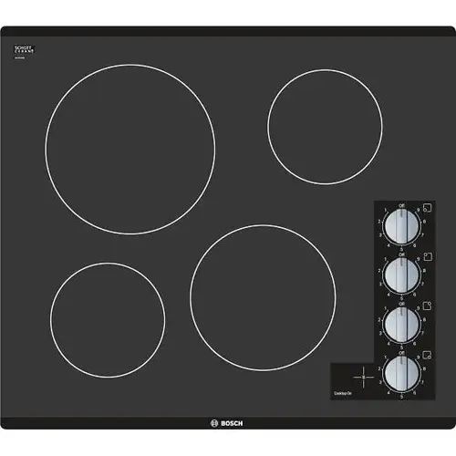 500 Series 24 In. Radiant Electric Cooktop In Black With 4 Elements 500 Series 24 In. Radiant Electric Cooktop In Black With 4 Elements