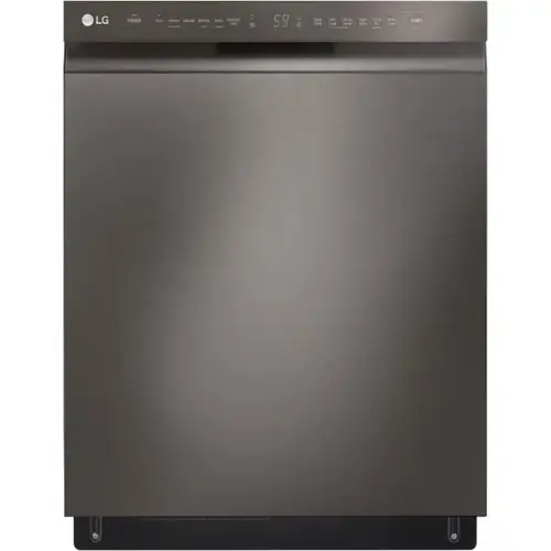 Front Control Dishwasher With Quadwash In Black Stainless Steel Front Control Dishwasher With Quadwash In Black Stainless Steel