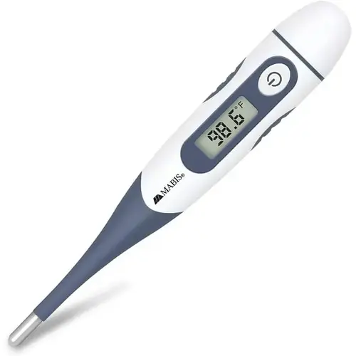 Digital Thermometer, Oral, Rectal Or Underarm Use, Blue, 20 Sec Digital Thermometer, Oral, Rectal Or Underarm Use, Blue, 20 Sec