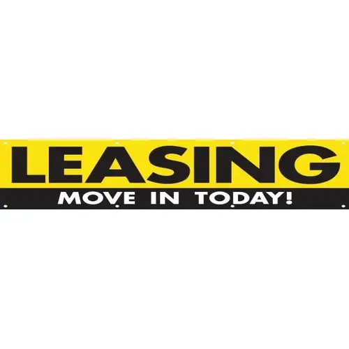 Horizontal Leasing Move In Today! Banner, 20 ft X 4 ft Horizontal Leasing Move In Today! Banner, 20 ft X 4 ft