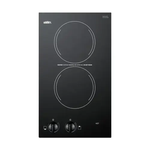 115v 2-Burner Cooktop In Black Ceramic Glass Made In Europe 115v 2-Burner Cooktop In Black Ceramic Glass Made In Europe