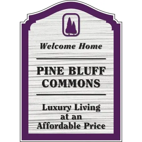 Custom Dimensional Designer Arch Sign, Wood Grain Finish, 16 X 22 Custom Dimensional Designer Arch Sign, Wood Grain Finish, 16 X 22