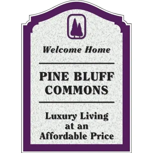 Custom Dimensional Sign With Designer Arch, Stucco Finish, 16 X 22 Custom Dimensional Sign With Designer Arch, Stucco Finish, 16 X 22