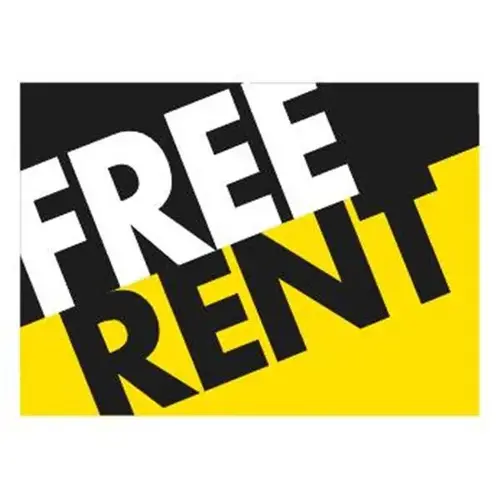 Aluminum Free Rent Dynamic Amenity Sign, 24 X 18 Aluminum Free Rent Dynamic Amenity Sign, 24 X 18