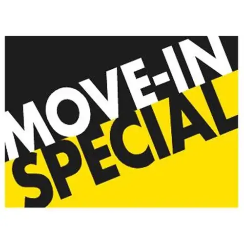 Coroplast Move In Special Dynamic Amenity Sign, 24 X 18 Coroplast Move In Special Dynamic Amenity Sign, 24 X 18