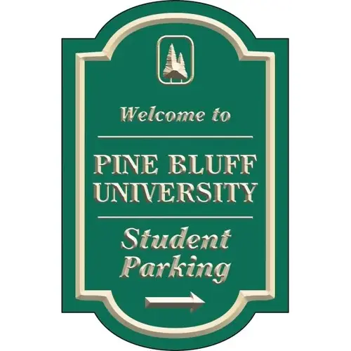 Custom V Groove Routed Dimensional Sign, Arched Top & Bottom, 11 X 17 Custom V Groove Routed Dimensional Sign, Arched Top & Bottom, 11 X 17