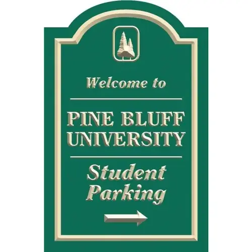 Custom V Groove Routed Dimensional Sign With Arched Top, 11 X 17 Custom V Groove Routed Dimensional Sign With Arched Top, 11 X 17